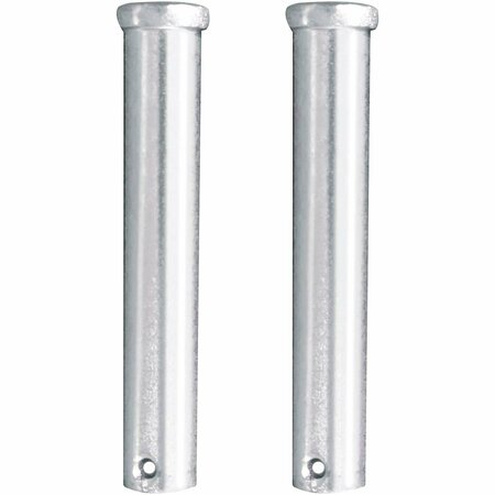 GLOBAL INDUSTRIAL Replacement Small Clevis Pins for Gantry Cranes, 2PK 293214